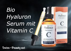 Bio Hyaluron Serum mit Vitamin C und E zur intensiven Anti-Aging Pflege und Feuchtigkeitsversorgung der Gesichtshaut